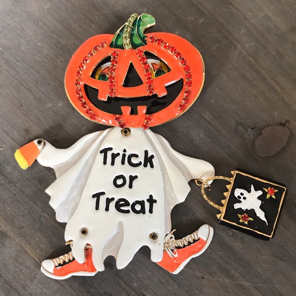 Lunch at the Ritz Jewelry - Lunch at the Ritz Trick Treat Pumpkin Pin/Pendant